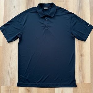 Nike Golf Polo Dri Fit Shirt Dark Blue / Navy XL